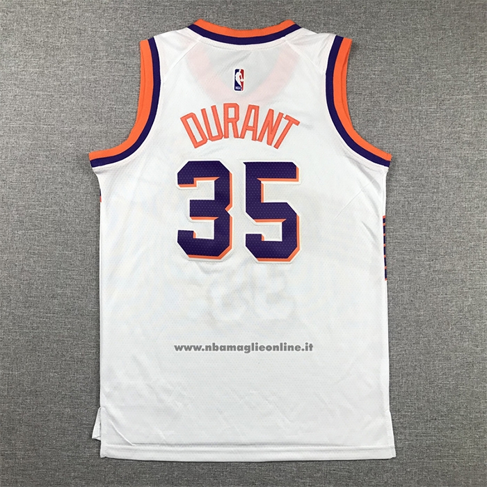 Maglia Bambino Phoenix Suns Kevin Durant #35 Association 2023-24 Bianco